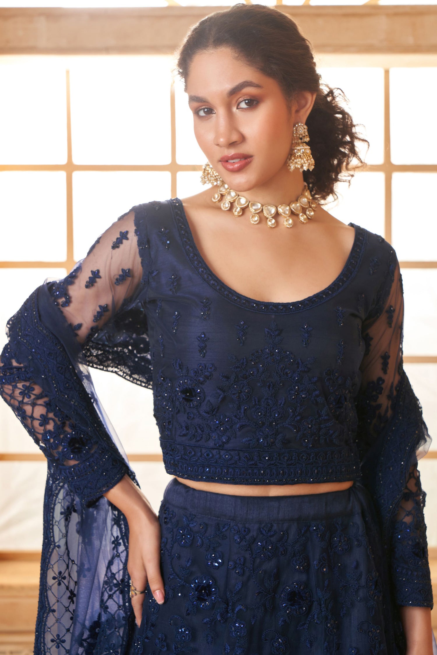 Blossom Embroidered Designer Lehenga Choli