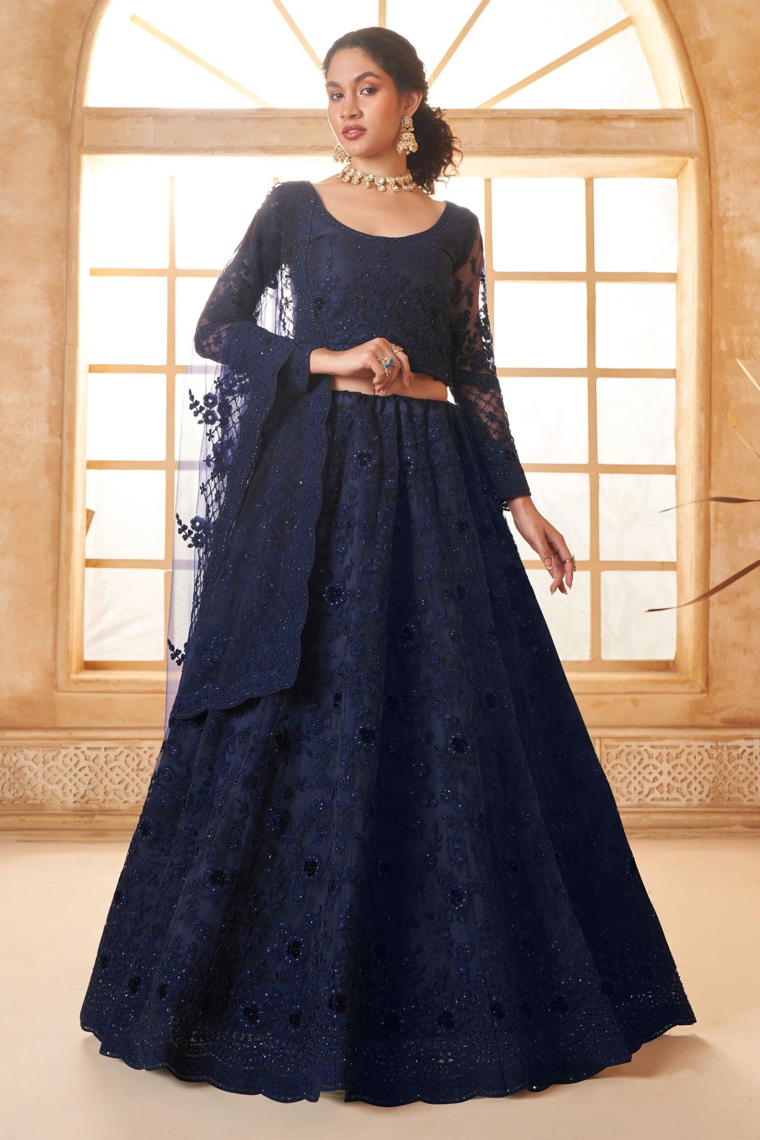 Blossom Embroidered Designer Lehenga Choli