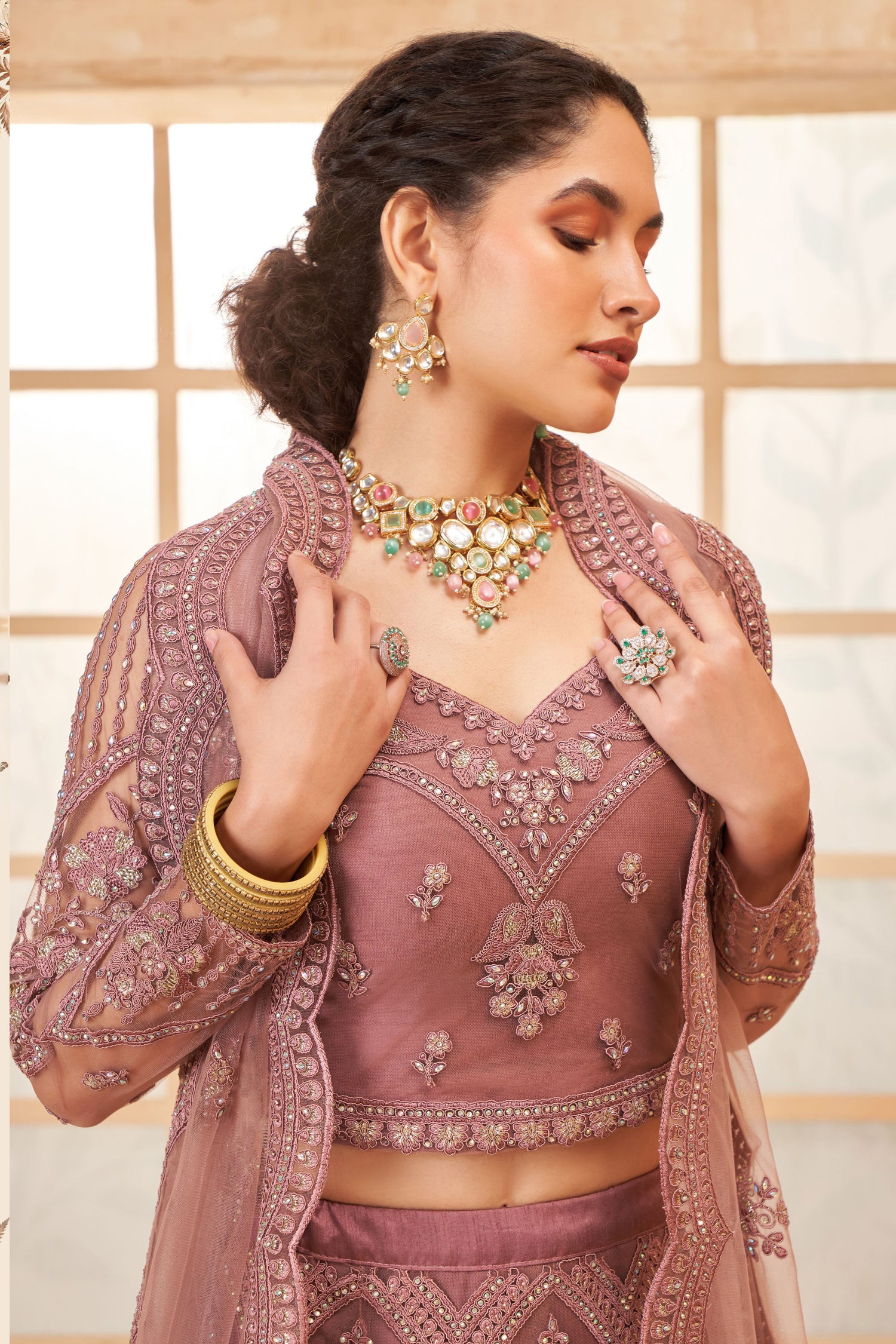 Bridal Wear Net Lehenga Choli