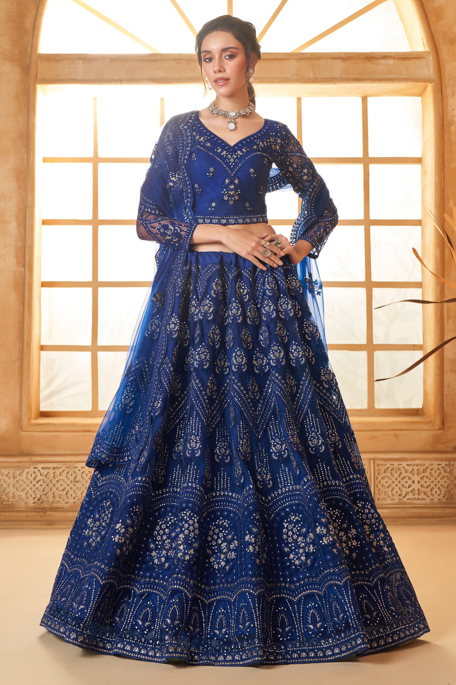 Blue Elegance Designer Lehenga Choli