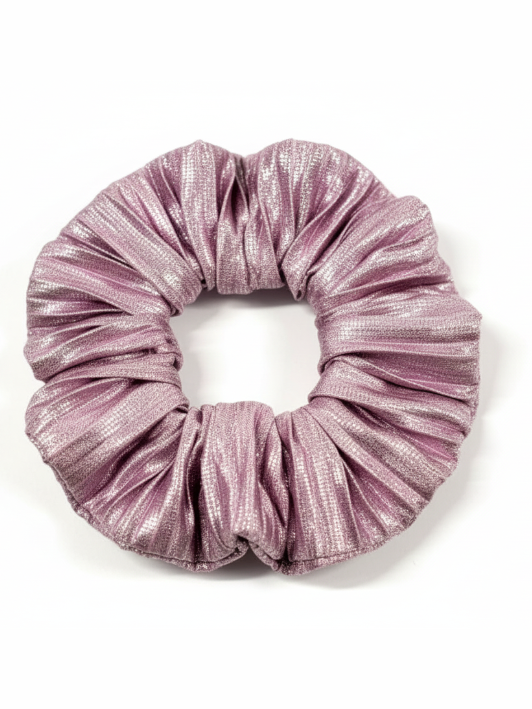 Retro Designer Pleated Fabric Hair Scrunchie