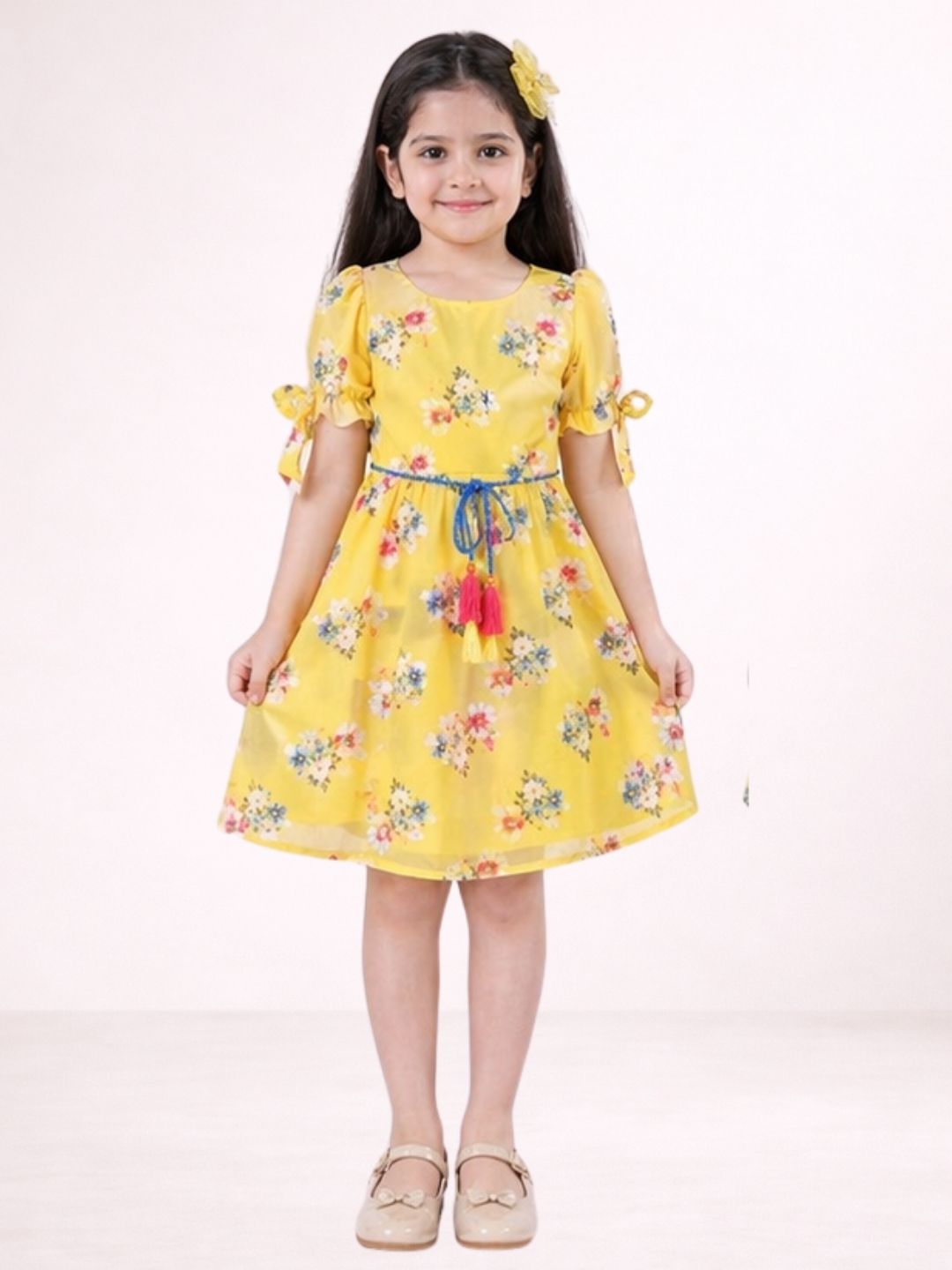 Girls Premium Georgette Printed Party Wear Dress