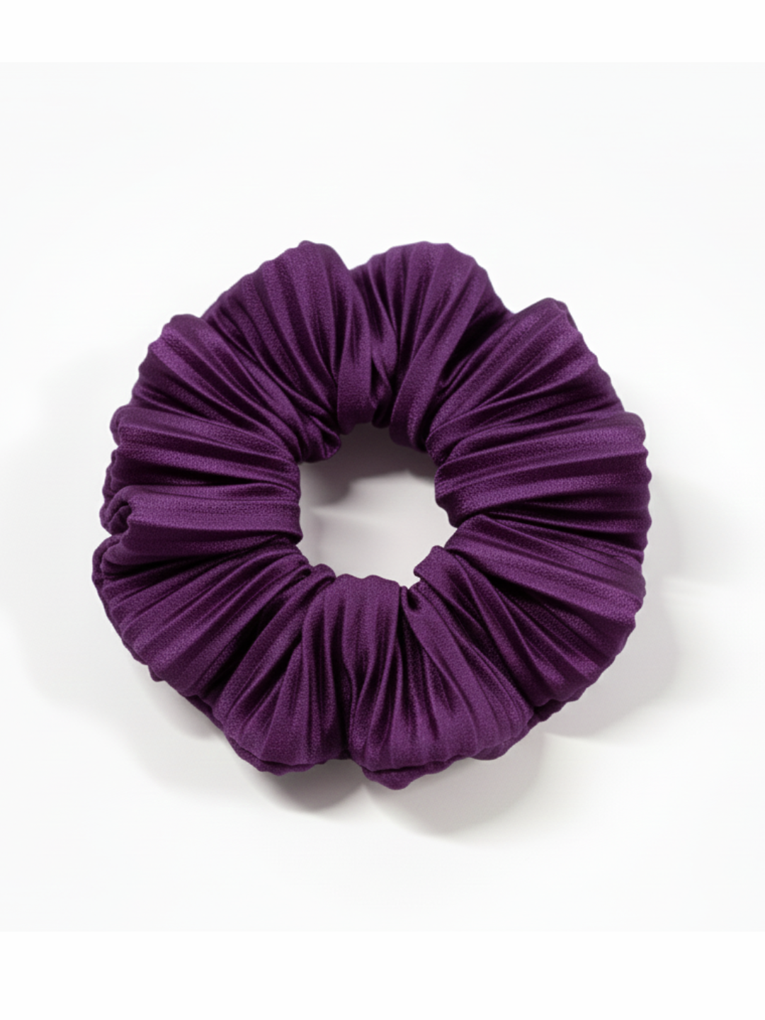 Stylish Pleated Fabric Hair Scrunchie For Women And Girls