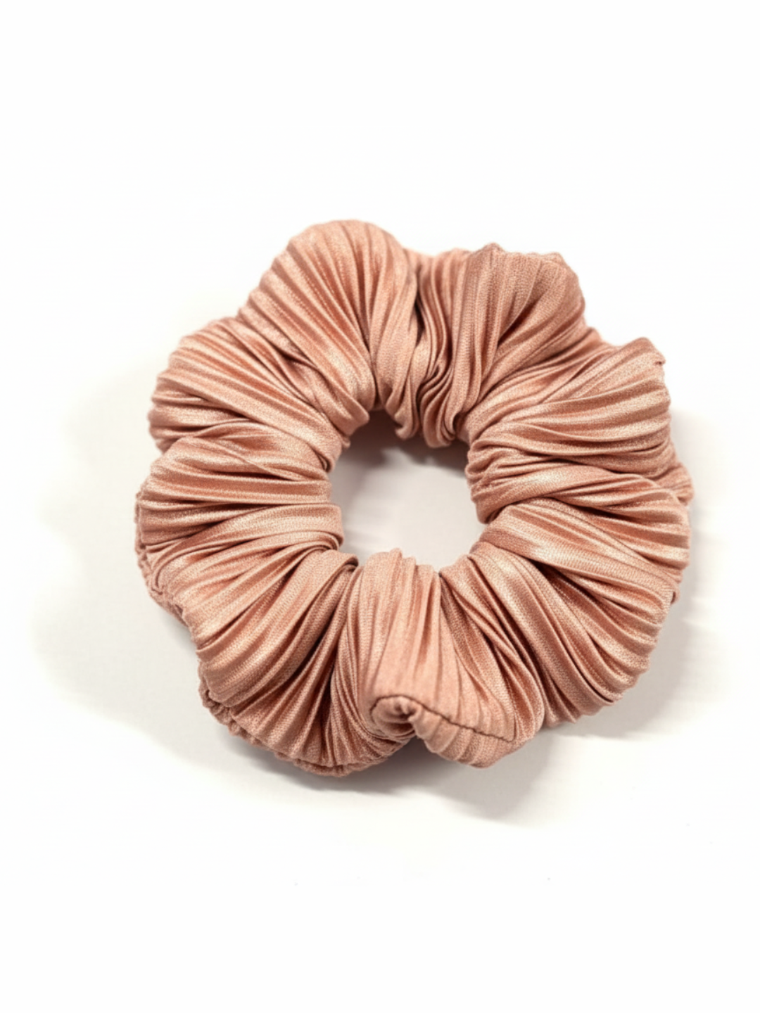Elegant Pleated Fabric Hair Scrunchie With Trendy Design