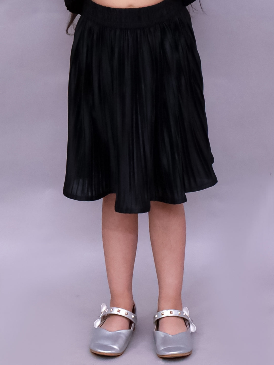 Girls Premium Pleated Knit Skirt