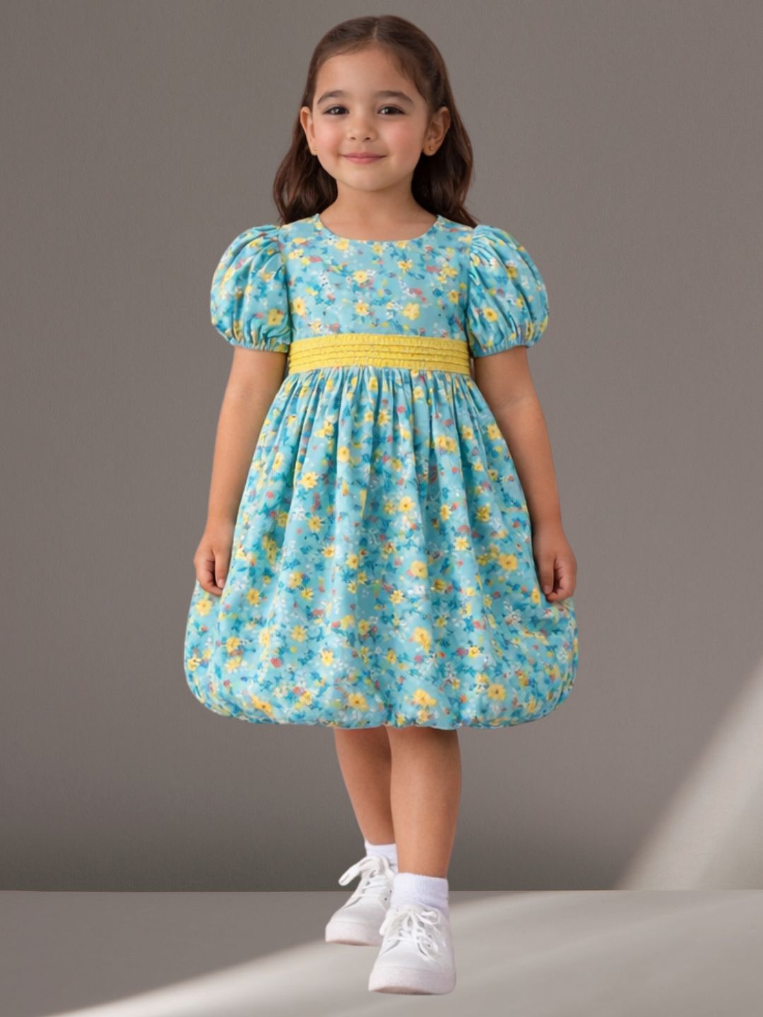 Kids Stylish Cotton Printed Casual Dress
