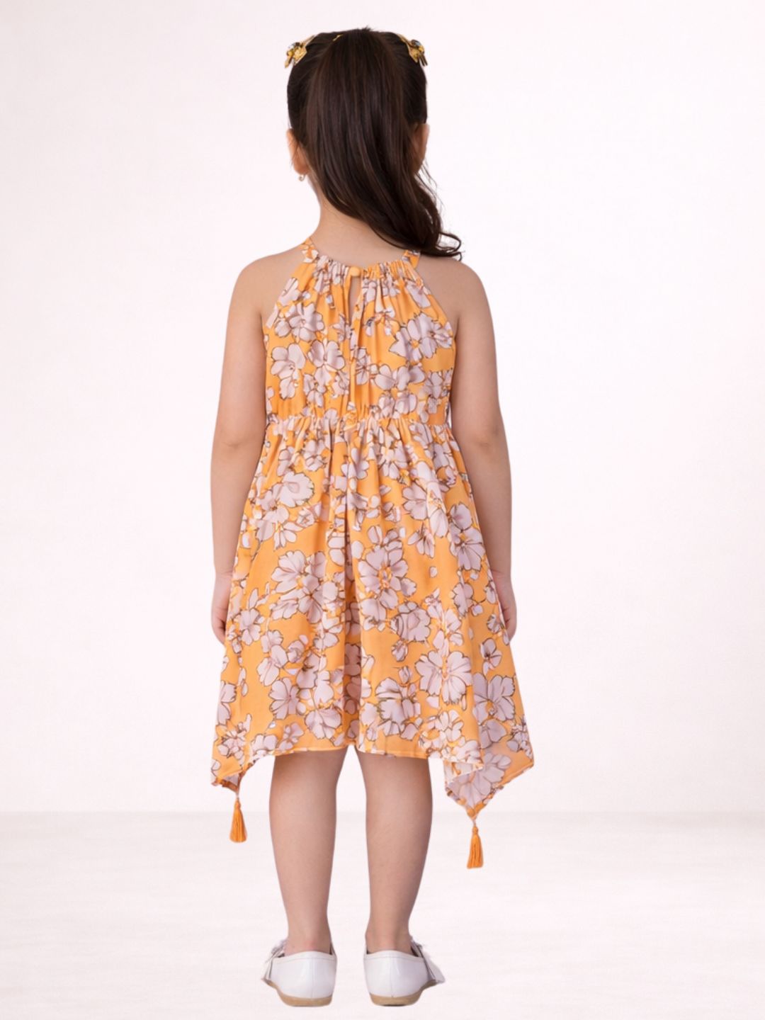 Kids Designer Georgette Printed Party Dress