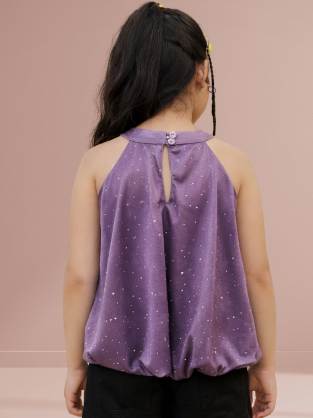 Kids Fashionable Balloon Style Knit Top