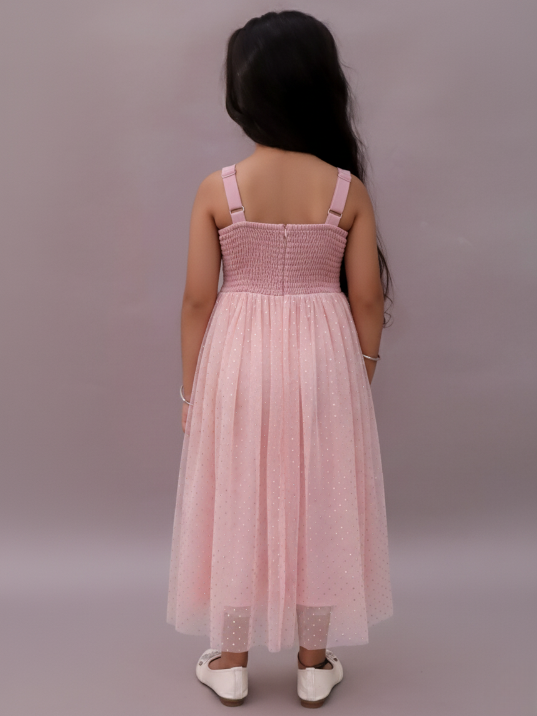 Girls Premium Cotton Sleeveless Embroidery Dress