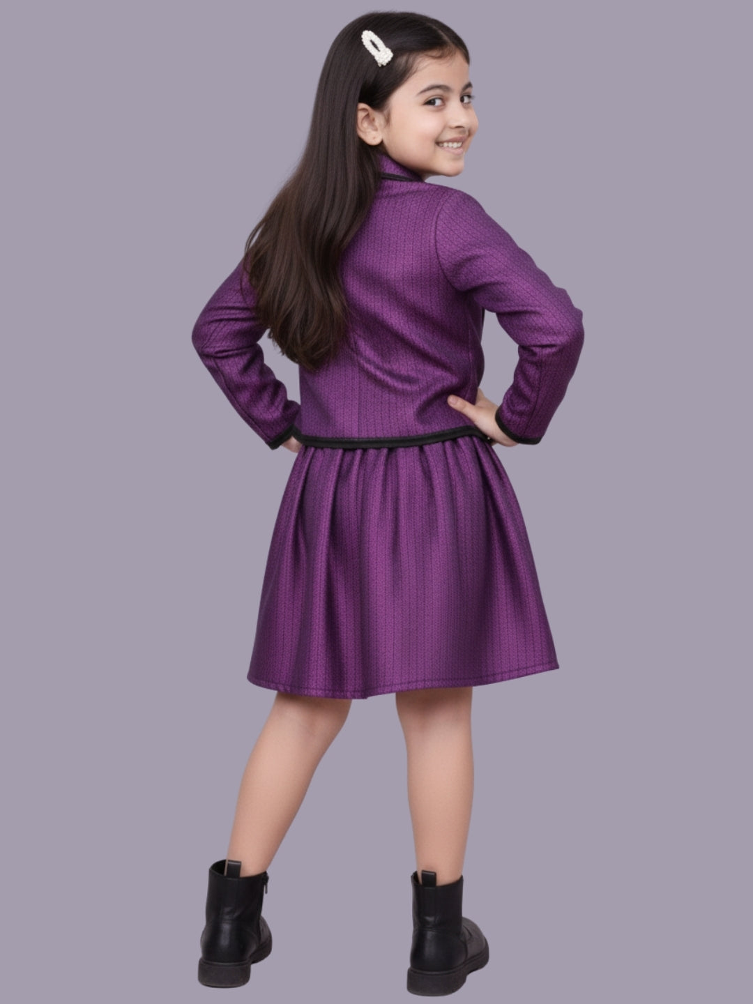 Kids Trendy Full Sleeve Jacquard Jacket