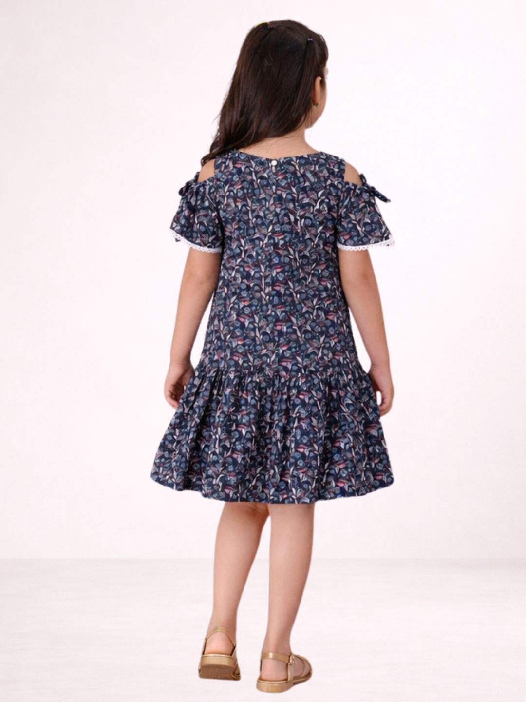 Girls Designer Cotton Short Sleeve Dress