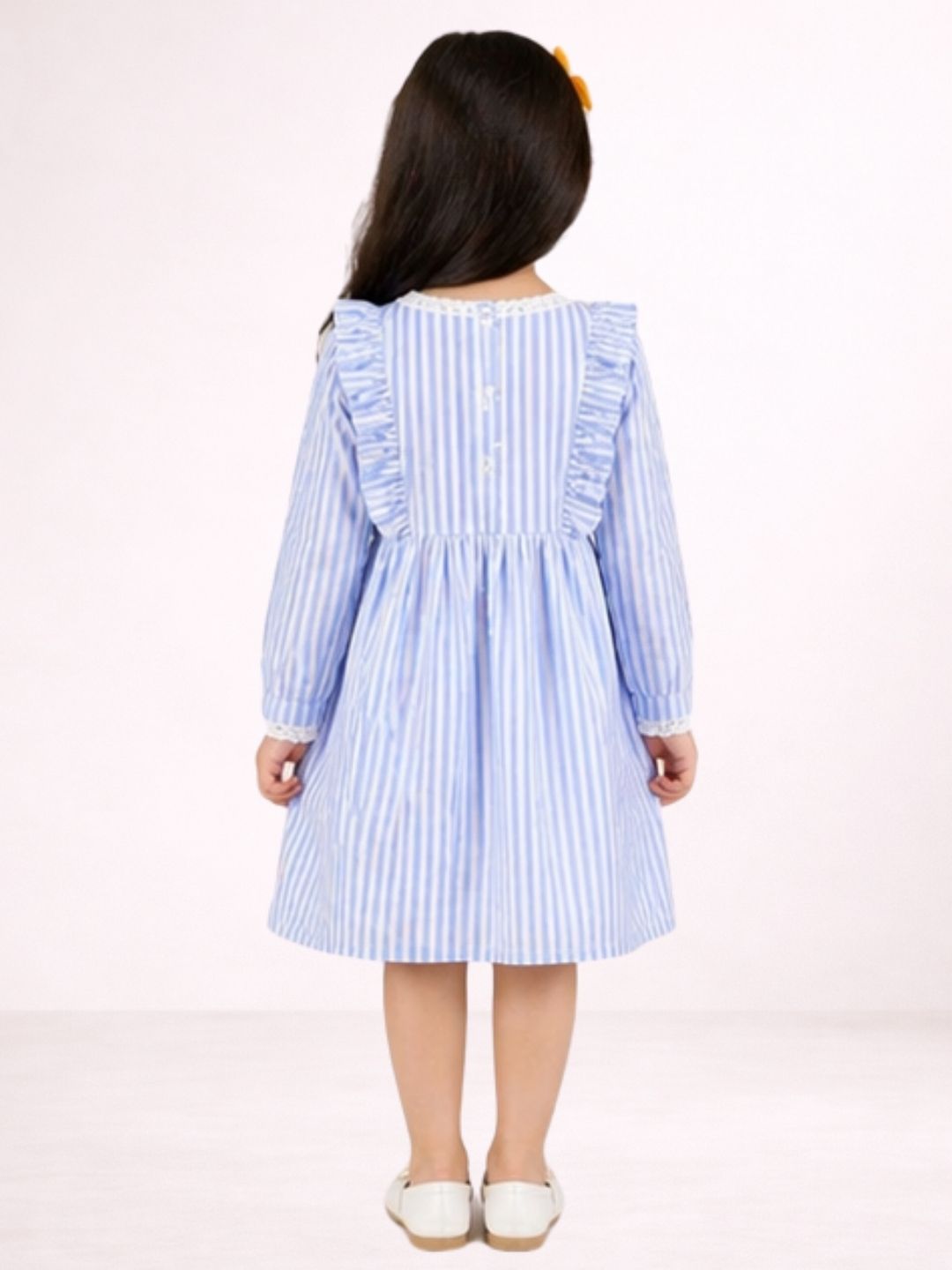 Girls Stylish Cotton Sleeveless Print Dress