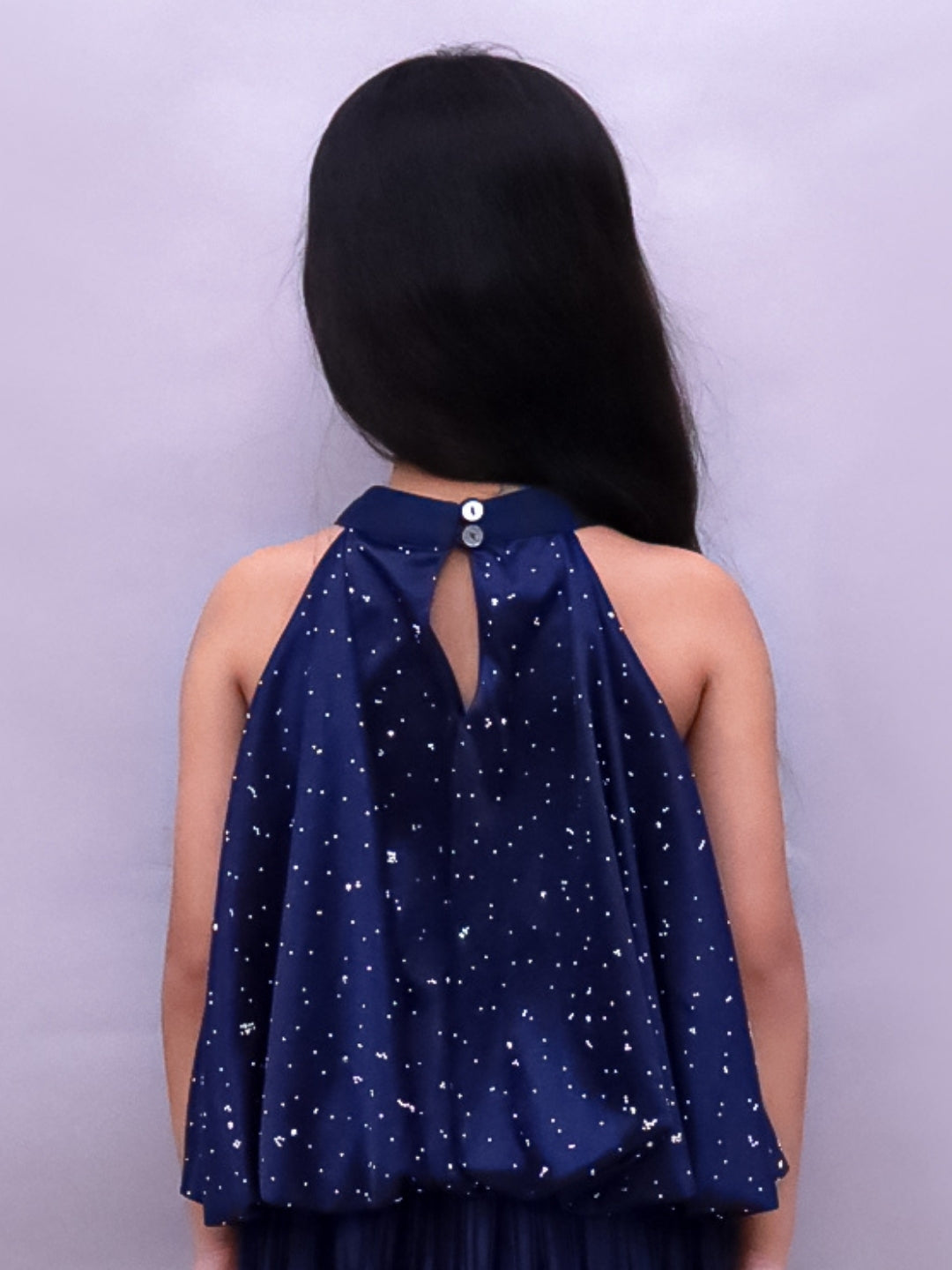 Girls Poly Knit Sleeveless Balloon Top