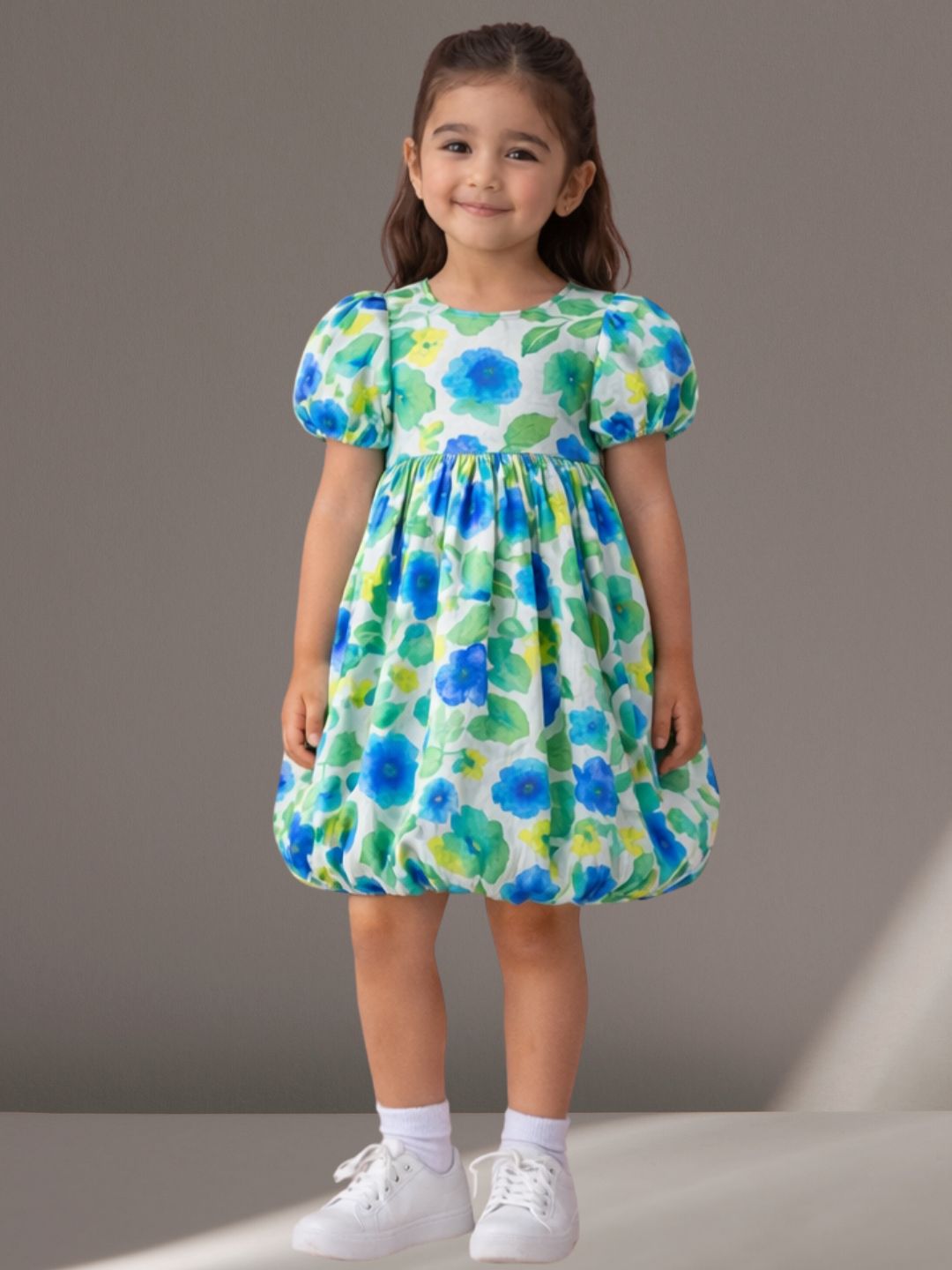 Girls Premium Cotton Half Sleeve Party Dress