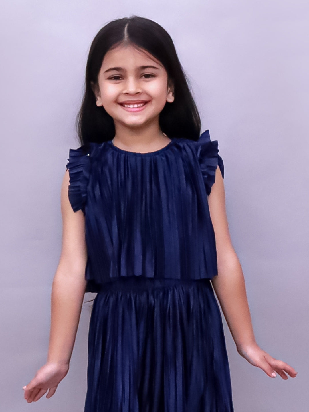 Kids Designer Poly Knit Frill Top